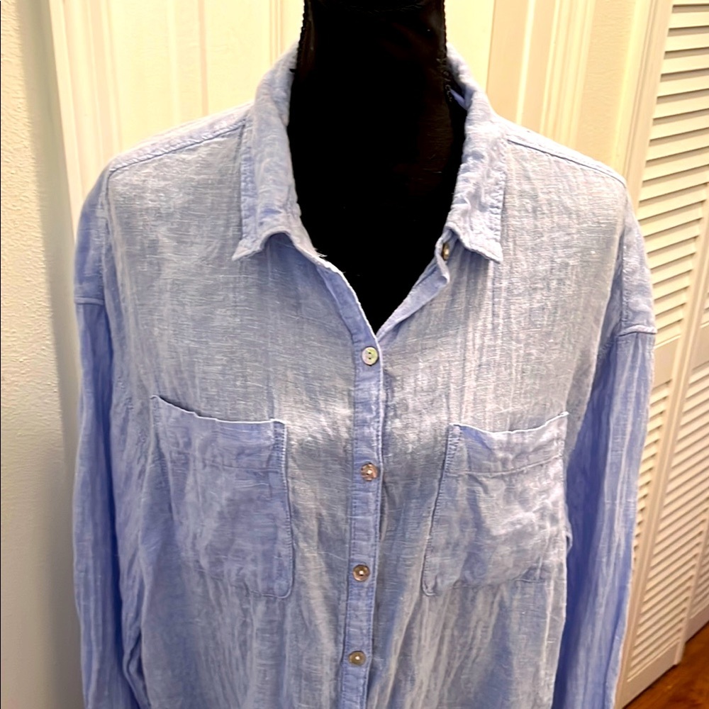 Rachel Zoe 100% Linen Shirt